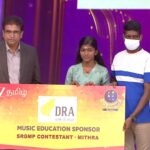 A special moment on Sa Re Ga Ma Pa Lil Champs Season 5 as DRA announces music education sponsorship of Mithra and Kiruthika