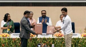 Dr. Kashinath Samagandi, Director, Morarji Desai National Institute of Yoga at the signing ceremony between MDNIY and Habuild