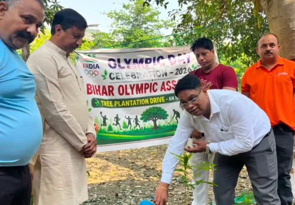 BOA organised plantation drive to mark International Olympic Day.