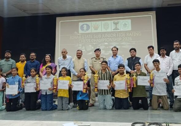All the position holders of Bihar Sub-Junior Chess Championship