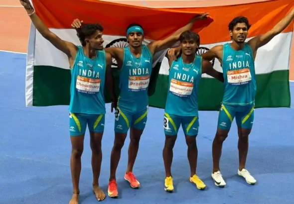 Indian U-23 4x400 m relay team: