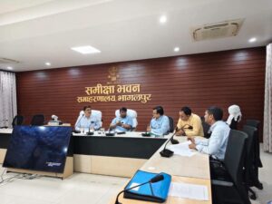 A review meeting of the District Water and Sanitation Mission (DWSM) was held at the Samiksha Bhavan in Bhagalpur on July 9, 2026.