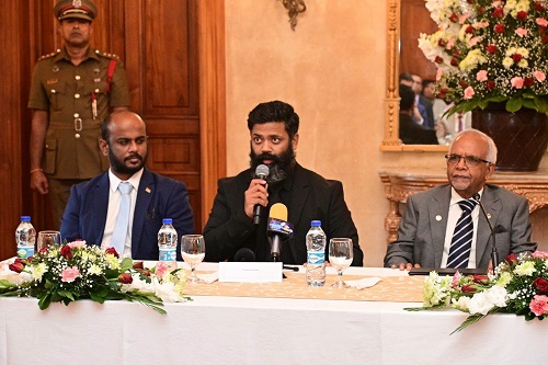 H.E. President Dharambeer Gokhool of Mauritius and Dr. Ishan Shivanand of Compassion Unites launch the national mental health programme at State House, 8 July 2026
