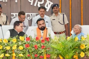 Bihar Chief Minister Samrat Choudhary at the oath-taking ceremony of newly elected Bihar Legislative Council members in Patna on July 1, 2026.