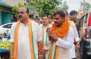 BJP Intensifies Door-to-Door Campaign for Bankipur By-election as NDA Candidate Neeraj Kumar Sinha Seeks Public Support in Patna on July 18, 2026.