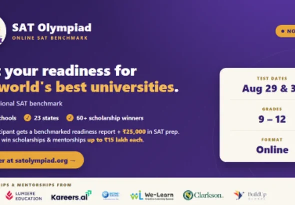 Register for SAT Olympiad 2026 and benchmark your SAT readiness with India's national SAT benchmark