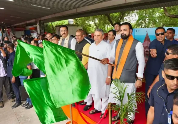 Bihar Chief Minister Samrat Choudhary on Monday flagged off a special train carrying 1,150 pilgrims from Patliputra Junction as part of the Somnath Swabhiman Parv.
