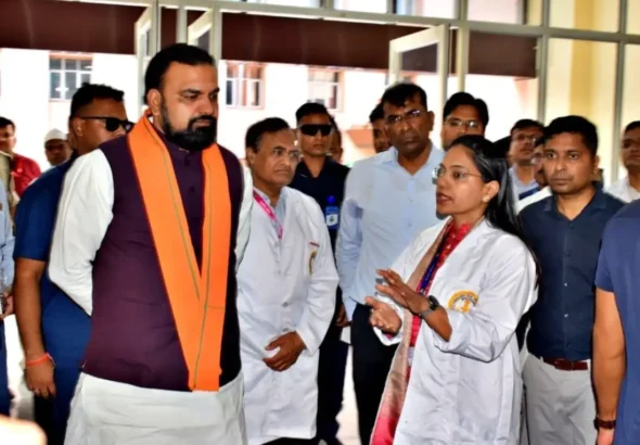 Bihar Chief Minister Samrat Choudhary visited AIIMS Patna on July 5, 2026.