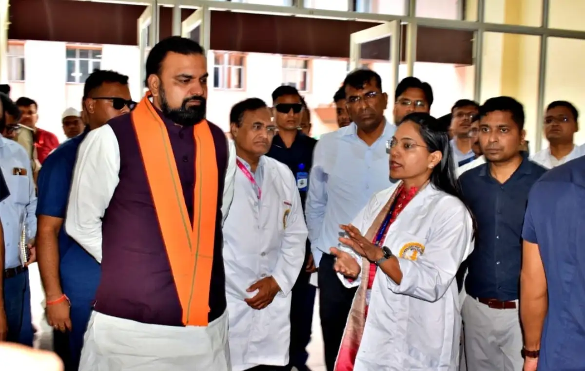 Bihar Chief Minister Samrat Choudhary visited AIIMS Patna on July 5, 2026.
