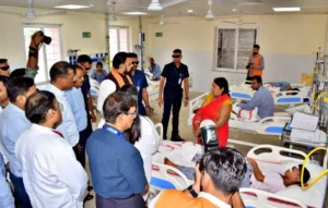 Bihar Chief Minister Samrat Choudhary visited AIIMS Patna on July 5, 2026.