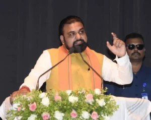 Bihar Chief Minister Samrat Choudhary addressing Bihar Vigilance Awareness Day and Bihar Vigilance Awareness Week function in Patna on July 2, 2026.