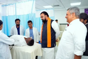 Bihar CM Samrat Choudhary inaugurates 400-bed Super Speciality Orthopaedic Hospital at LNJP Hospital Campus in Patna on July 25, 2026.