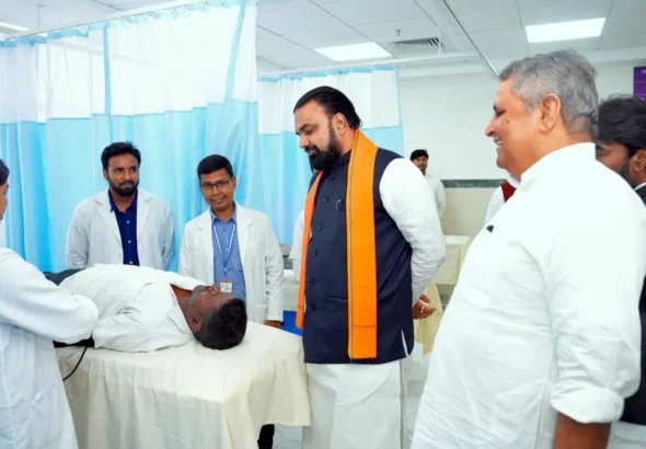 Bihar CM Samrat Choudhary inaugurates 400-bed Super Speciality Orthopaedic Hospital at LNJP Hospital Campus in Patna on July 25, 2026.