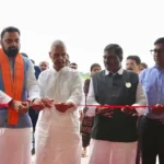 Bihar Chief Minister Samrat Choudhary inaugurated the newly built hangar of the Bihar Flying Institute at the Patna Airport premises by cutting the ribbon and unveiling the foundation plaque on July 18, 2026.