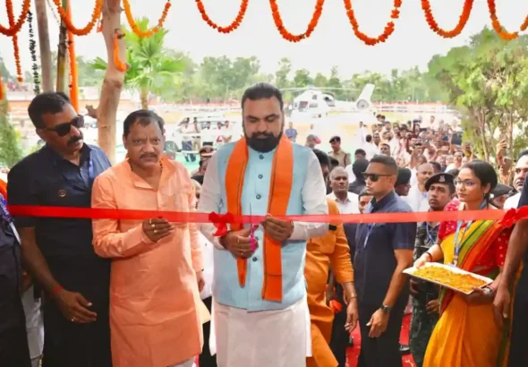 Bihar Chief Minister Samrat Choudhary inaugurated a group of upgraded government schools selected under the Saraswati Vidya Niketan (Model School) initiative in the Tarapur Assembly constituency on July 28, 2026.
