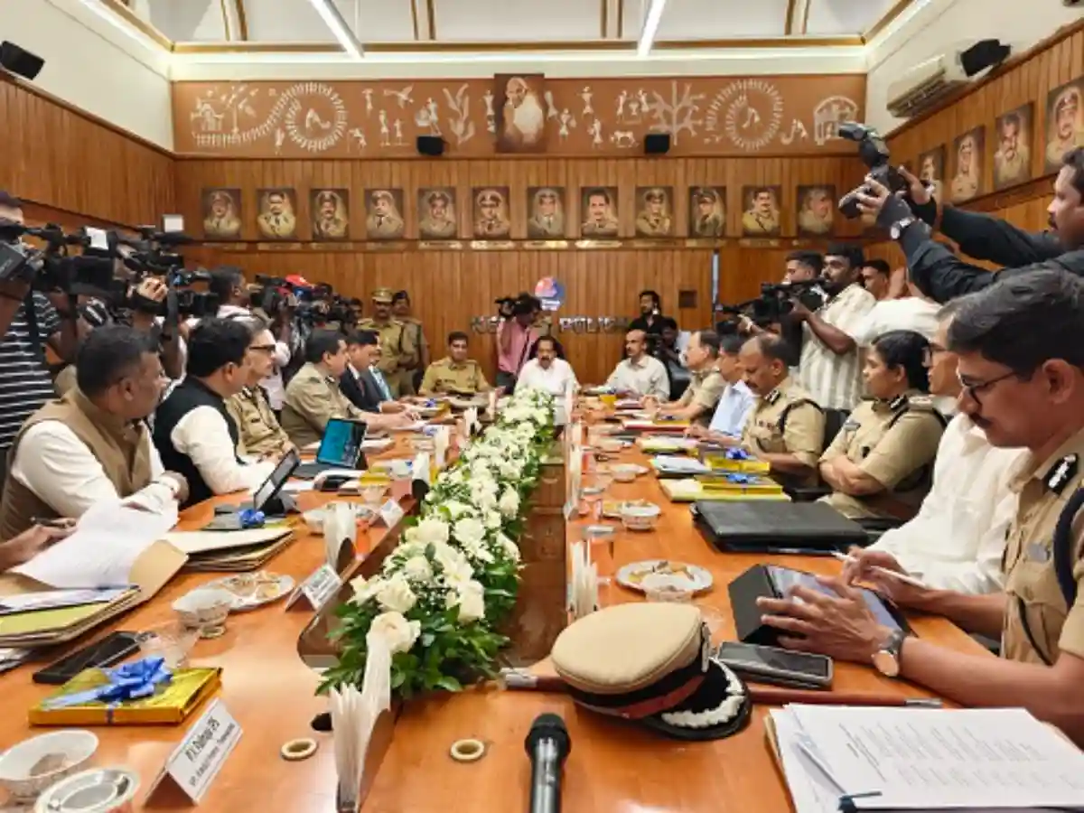South India's top police chiefs and central intelligence heads gathering at Thiruvananthapuram for Operation Toofan High Level Summit chaired by Home Minister Ramesh Chennnithala