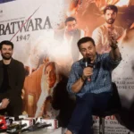 Bollywood star Sunny Deol and his son Karan Deol took part in the promotional event of the film Bantwara 1947 in Patna on August 2, 2026.