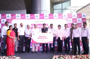 Kauvery Hospital and Chennai Airport inaugurated the HeartSafe Initiative by commissioning 13 AEDs (Automated External Defibrillators) at the airport