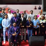Athletes who were honoured on National Sports Day by Bihar Government in Patna on August 29, 2026.
