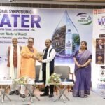 L-R: Dr. Rajendra Singh, Vivek Avasthi, Manoj Kumar Singh, CMD BCCL, Dr. Indira Khurana at the National Symposium on Water in New Delhi