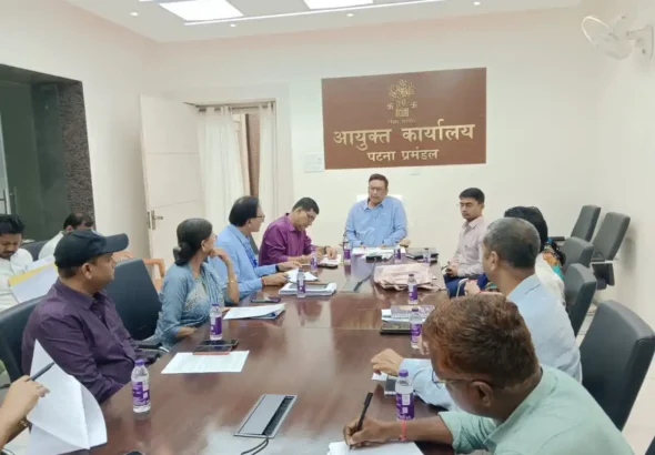 Patna Divisional Commissioner Mayank Warwade chaired a meeting of PMCH Patient Welfare Committee in Patna on August 1, 2026.