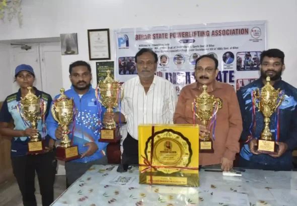 Bihar State Powerlifting Association organised a Press conference in Patna on August 4, 2026.