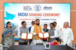 Bihar government signed Memorandums of Understanding (MoUs) worth nearly ₹51,600 crore with leading industrial groups in the presence of Chief Minister Samrat Choudhary in Patna on August 6, 2026.