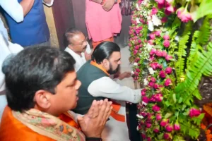 CM Samrat Choudhary Offers Prayers at Thawe Temple, Prays for Bihar’s Prosperity.