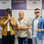 From L-R: India’s Leading artist Tricksingh with Anand Aiyer, Chief Business Officer, Peter England and THE IMBACHI