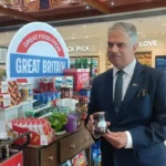 Harjinder Kang, His Majesty's Trade Commissioner for South Asia and British Deputy High Commissioner for Western India launching the month long UK Retail Campaign at Food Square, Mumbai