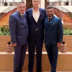 L to R - Mr Somen Banerjee Mr Francesco Badii and Mr Neehar Gandhi at Inauguration Programs in India