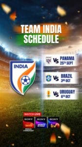 India’s Historic Football Clashes With Brazil, Uruguay and Panama Live on Sony Sports and Sony LIV