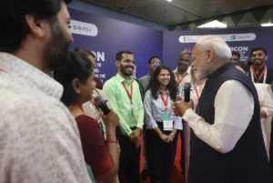Prime Minister Narendra Modi at SEMICON India 2006 event in New Delhi. Photo: PIB