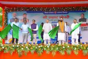 Bihar CM Samrat Choudhary launches ‘Screening and Treatment – Healthcare at Your Doorstep’ campaign in Patna on September 2, 2026.