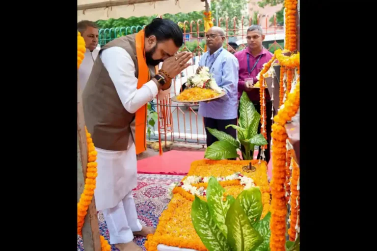 CM Samrat Choudhary Pays Tribute to Former Bihar CM Daroga Prasad Rai in Patna on September 2, 2026.
