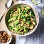 Brussels Sprouts, Cabbage & Walnuts With Brown Butter
