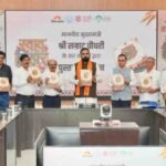 Bihar Chief Minister Samrat Choudhary releases a book "Swad Bihar" in Patna.