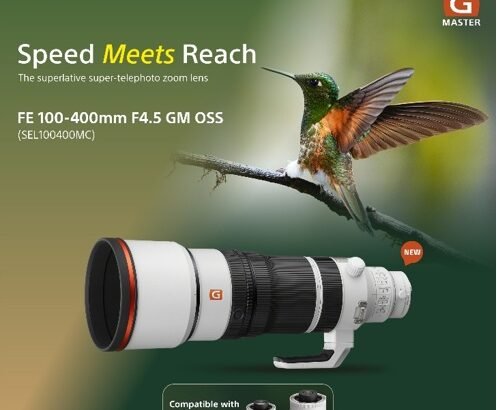 FE 100-400mm F4.5 GM OSS G Master Super-Telephoto Zoom Lens