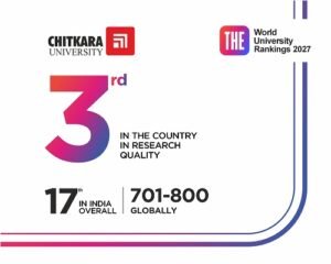 Chitkara University Ranks 3rd in India for Research Quality in THE World University Rankings 2027