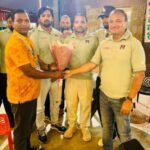 Uttar Pradesh Ranji Trophy team members being welcomed in Gaya Ji on October 8, 2026.
